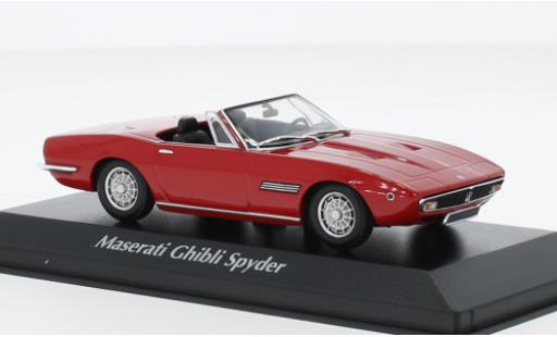 Coche miniatura Maserati Ghibli 1/43 Maxichamps Spyder rouge 1969 Maserati Ghibli 1/43 Maxichamps Spyder rouge 1969 coche miniatura