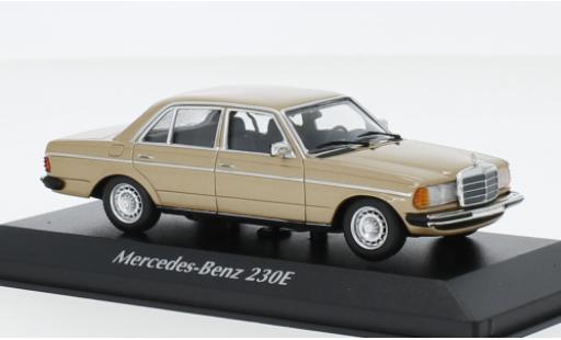 Coche miniatura Mercedes 230 1/43 Maxichamps E (W123) metallise beige 1982 Mercedes 230 1/43 Maxichamps E (W123) metallise beige 1982 coche miniatura
