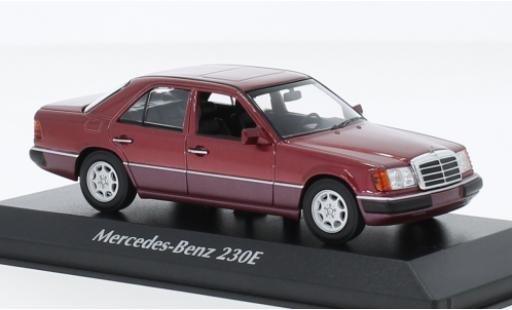 Coche miniatura Mercedes 230 1/43 Maxichamps E (W124) metallise rouge foncé 1991 Mercedes 230 1/43 Maxichamps E (W124) metallise rouge foncé 1991 coche miniatura