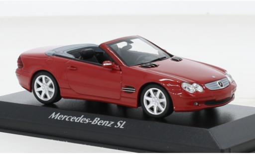 Mercedes Classe SL 1/43 Maxichamps (R230) rojo 2001 coche miniatura