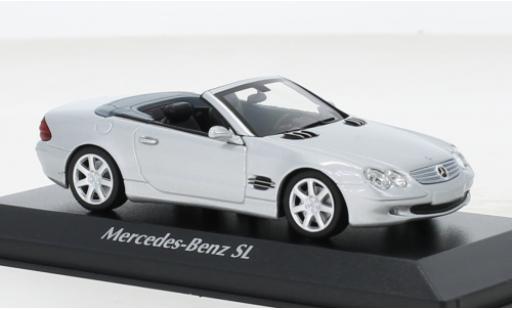 Mercedes Classe SL 1/43 Maxichamps (R230) gris 2001 coche miniatura