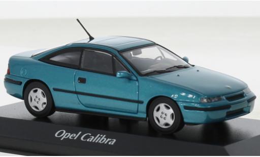Opel Calibra 1/43 Maxichamps metallise turquesa 1989 coche miniatura