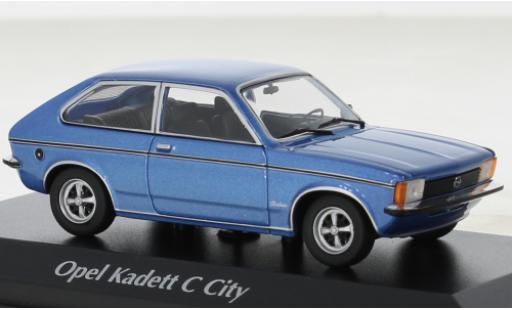 Coche miniatura Opel Kadett 1/43 Maxichamps C City azul 1978 Opel Kadett 1/43 Maxichamps C City azul 1978 coche miniatura