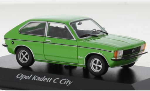 Coche miniatura Opel Kadett 1/43 Maxichamps C City verde 1978 Opel Kadett 1/43 Maxichamps C City verde 1978 coche miniatura