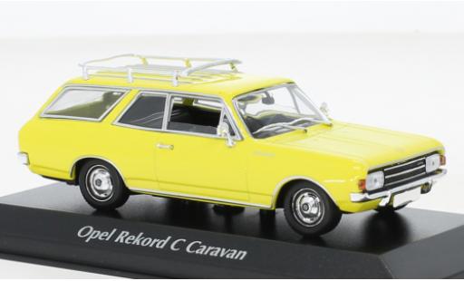 Coche miniatura Opel Rekord 1/43 Maxichamps C Caravan amarillo 1968 Opel Rekord 1/43 Maxichamps C Caravan amarillo 1968 coche miniatura