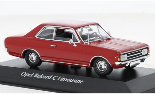 Opel Rekord 1/43 Maxichamps C rojo 1966 coche miniatura
