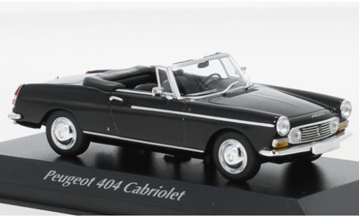 Peugeot 404 1/43 Maxichamps cabriolet negro 1962 coche miniatura
