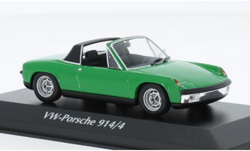 Porsche 914 1/43 Maxichamps /4 verde 1972 coche miniatura