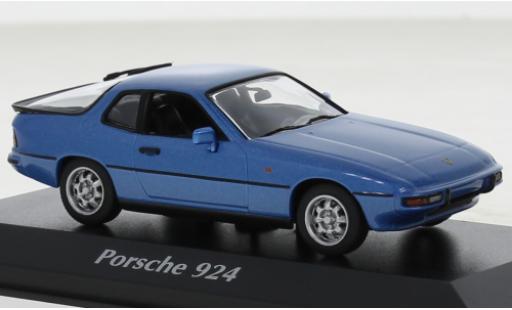 Porsche 924 1/43 Maxichamps metallise azul 1976 coche miniatura