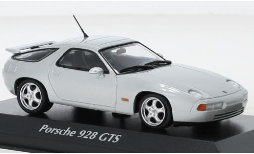 Porsche 928 1/43 Maxichamps GTS metallise gris 1991 coche miniatura