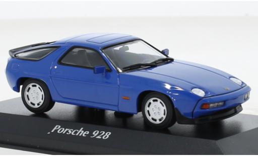 Porsche 928 1/43 Maxichamps S azul 1979 coche miniatura