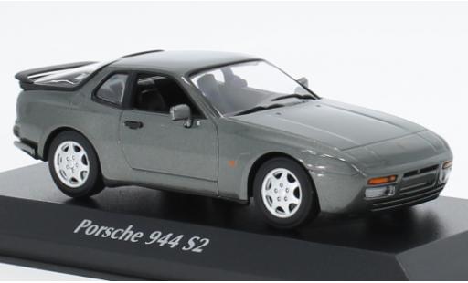 Coche miniatura Porsche 944 1/43 Maxichamps S2 metallise gris 1989 Porsche 944 1/43 Maxichamps S2 metallise gris 1989 coche miniatura