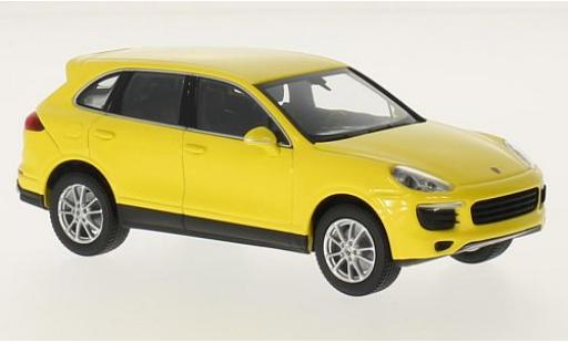 Coche miniatura Porsche Cayenne 1/43 Maxichamps amarillo 2014 Porsche Cayenne 1/43 Maxichamps amarillo 2014 coche miniatura