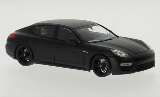 Porsche Panamera Turbo 1/43 Maxichamps matte noir 2013 coche miniatura