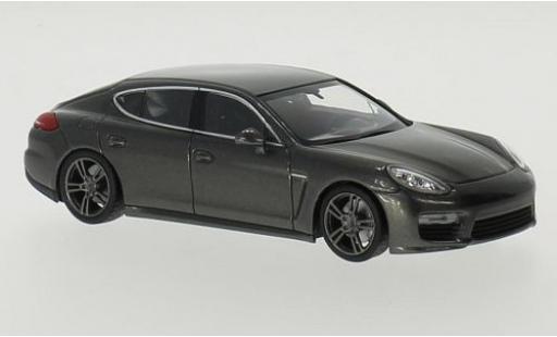 Porsche Panamera Turbo 1/43 Maxichamps metallise gris 2013 coche miniatura