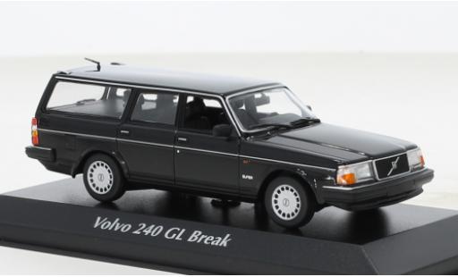 Coche miniatura Volvo 240 1/43 Maxichamps GL Break negro 1986 Volvo 240 1/43 Maxichamps GL Break negro 1986 coche miniatura