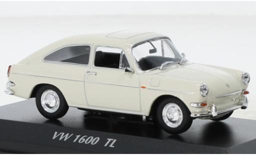 Coche miniatura Volkswagen 1600 1/43 Maxichamps TL beige 1966 Volkswagen 1600 1/43 Maxichamps TL beige 1966 coche miniatura