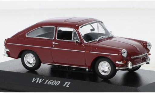 Coche miniatura Volkswagen 1600 1/43 Maxichamps TL rojo 1966 Volkswagen 1600 1/43 Maxichamps TL rojo 1966 coche miniatura