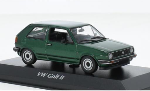 Volkswagen Golf 1/43 Maxichamps II metallise verde 1985 coche miniatura