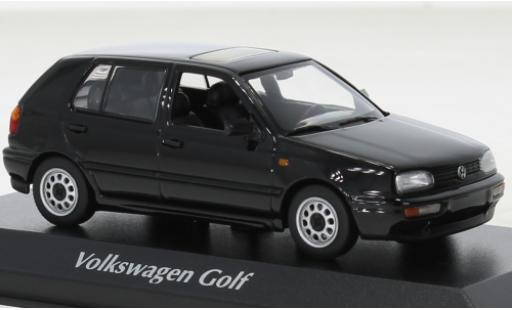 Coche miniatura Volkswagen Golf 1/43 Maxichamps negro 1997 Volkswagen Golf 1/43 Maxichamps negro 1997 coche miniatura