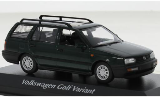Coche miniatura Volkswagen Golf 1/43 Maxichamps Variant metallise verde 1997 Volkswagen Golf 1/43 Maxichamps Variant metallise verde 1997 coche miniatura