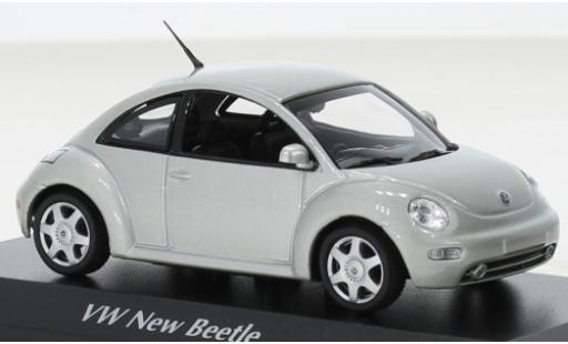 Coche miniatura Volkswagen New Beetle 1/43 Maxichamps gris 1998 Volkswagen New Beetle 1/43 Maxichamps gris 1998 coche miniatura