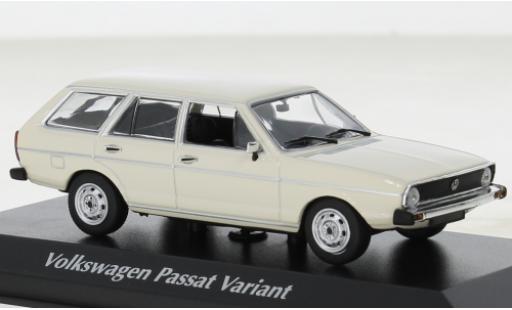 Coche miniatura Volkswagen Passat 1/43 Maxichamps Variant blanco 1975 Volkswagen Passat 1/43 Maxichamps Variant blanco 1975 coche miniatura