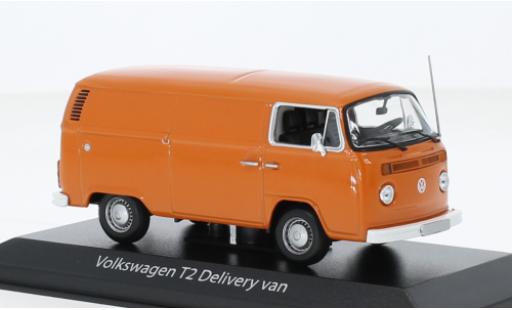 Coche miniatura Volkswagen T2 1/43 Maxichamps fourgon naranja 1972 Volkswagen T2 1/43 Maxichamps fourgon naranja 1972 coche miniatura