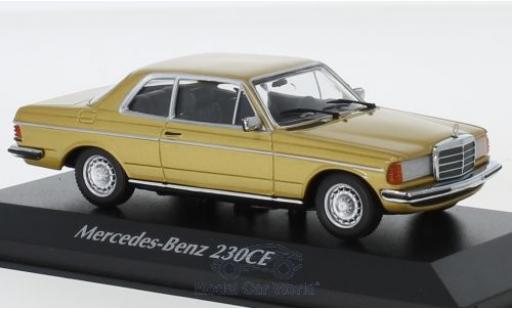 Coche miniatura Mercedes 230 1/43 Maxichamps CE (W123) gold 1976 Mercedes 230 1/43 Maxichamps CE (W123) gold 1976 coche miniatura