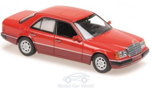 Coche miniatura Mercedes 230 1/43 Maxichamps E (W124) rojo 1991 Mercedes 230 1/43 Maxichamps E (W124) rojo 1991 coche miniatura