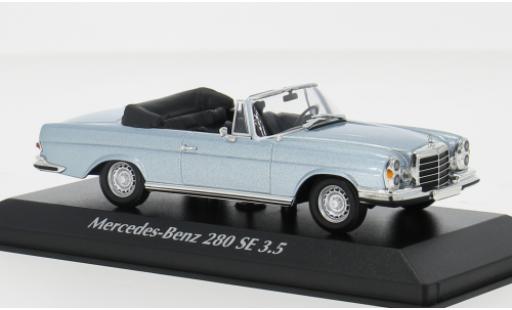 Coche miniatura Mercedes 280 1/43 Maxichamps SE 3.5 (W111) Cabriolet blau 1970 1:43 Mercedes 280 1/43 Maxichamps SE 3.5 (W111) Cabriolet blau 1970 1:43 coche miniatura