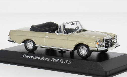 Coche miniatura Mercedes 280 1/43 Maxichamps SE 3.5 (W111) Cabriolet gold 1970 1:43 Mercedes 280 1/43 Maxichamps SE 3.5 (W111) Cabriolet gold 1970 1:43 coche miniatura