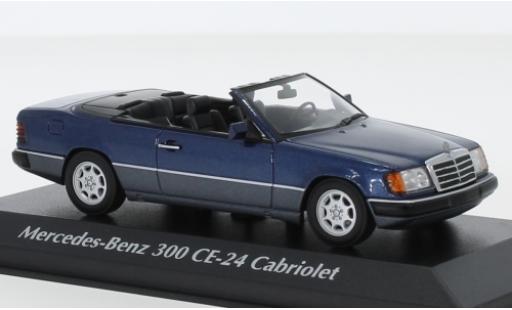 Coche miniatura Mercedes 300 1/43 Maxichamps CE-24 Cabriolet (A124) metalico azul 1991 Mercedes 300 1/43 Maxichamps CE-24 Cabriolet (A124) metalico azul 1991 coche miniatura