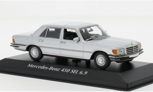 Coche miniatura Mercedes 450 1/43 Maxichamps SEL (W116) silber 1972 1:43 Mercedes 450 1/43 Maxichamps SEL (W116) silber 1972 1:43 coche miniatura