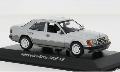 Mercedes 500 1/43 Maxichamps E (W124) silber 1991 1:43 coche miniatura