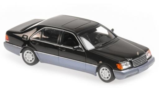 Coche miniatura Mercedes 600 1/43 Maxichamps SEL (W140) metalico negro 1992 Mercedes 600 1/43 Maxichamps SEL (W140) metalico negro 1992 coche miniatura