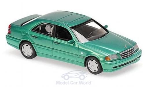 Mercedes Classe C 1/43 Maxichamps (W202) metalico verde 1997 coche miniatura
