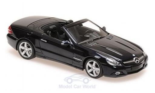 Coche miniatura Mercedes Classe SL 1/43 Maxichamps (R230) metalico azul 2008 Mercedes Classe SL 1/43 Maxichamps (R230) metalico azul 2008 coche miniatura
