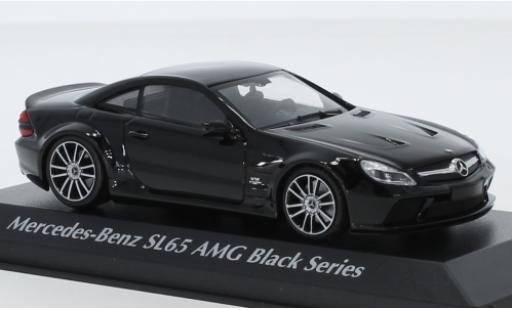 Coche miniatura Mercedes Classe SL 1/43 Maxichamps SL65 AMG Black Series (R230) negro 2009 Mercedes Classe SL 1/43 Maxichamps SL65 AMG Black Series (R230) negro 2009 coche miniatura