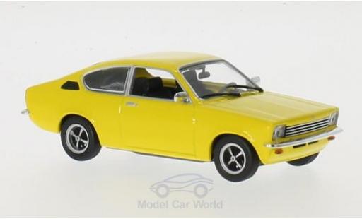 Coche miniatura Opel Kadett E 1/43 Maxichamps C Coupe amarillo 1974 Opel Kadett E 1/43 Maxichamps C Coupe amarillo 1974 coche miniatura