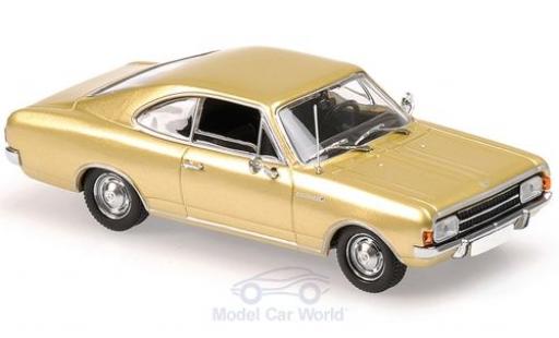 Opel Rekord 1/43 Maxichamps C Coupe gold 1966 coche miniatura