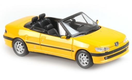 Coche miniatura Peugeot 306 1/43 Maxichamps Cabriolet amarillo 1998 Peugeot 306 1/43 Maxichamps Cabriolet amarillo 1998 coche miniatura