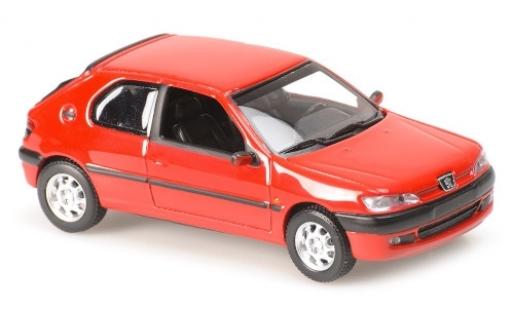 Coche miniatura Peugeot 306 1/43 Maxichamps rojo 1998 Peugeot 306 1/43 Maxichamps rojo 1998 coche miniatura