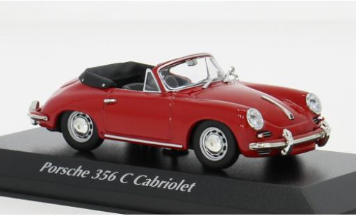 Porsche 356 1/43 Maxichamps C Cabriolet rojo 1965 1:43 coche miniatura