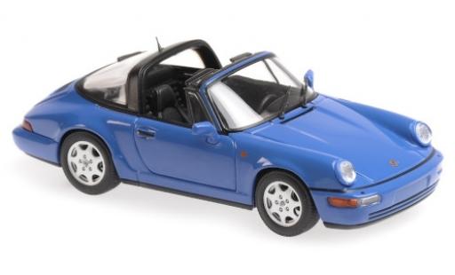 Coche miniatura Porsche 964 1/43 Maxichamps 911 () Carrera 2 Targa azul 1991 Porsche 964 1/43 Maxichamps 911 () Carrera 2 Targa azul 1991 coche miniatura