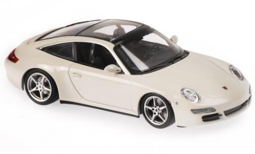 Coche miniatura Porsche 997 Targa 1/43 Maxichamps 911 () Targa blanco 2006 Porsche 997 Targa 1/43 Maxichamps 911 () Targa blanco 2006 coche miniatura