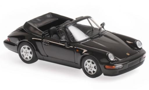 Porsche 964 1/43 Maxichamps 911 Carrera 4 Cabriolet () negro 1990 coche miniatura