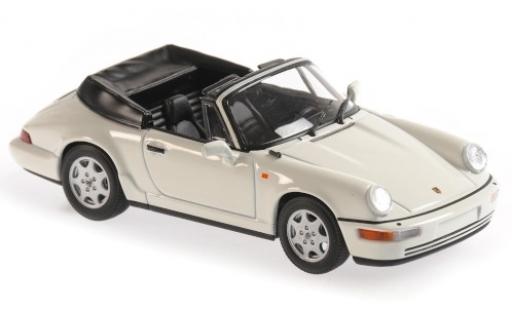 Coche miniatura Porsche 964 1/43 Maxichamps 911 Carrera 4 Cabriolet () blanco 1990 Porsche 964 1/43 Maxichamps 911 Carrera 4 Cabriolet () blanco 1990 coche miniatura