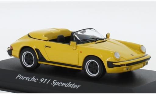 Coche miniatura Porsche 930 Speedster 1/43 Maxichamps 911 Speedster amarillo 1988 Porsche 930 Speedster 1/43 Maxichamps 911 Speedster amarillo 1988 coche miniatura
