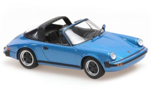 Porsche 930 Targa 1/43 Maxichamps 911 Targa metalico azul 1977 coche miniatura
